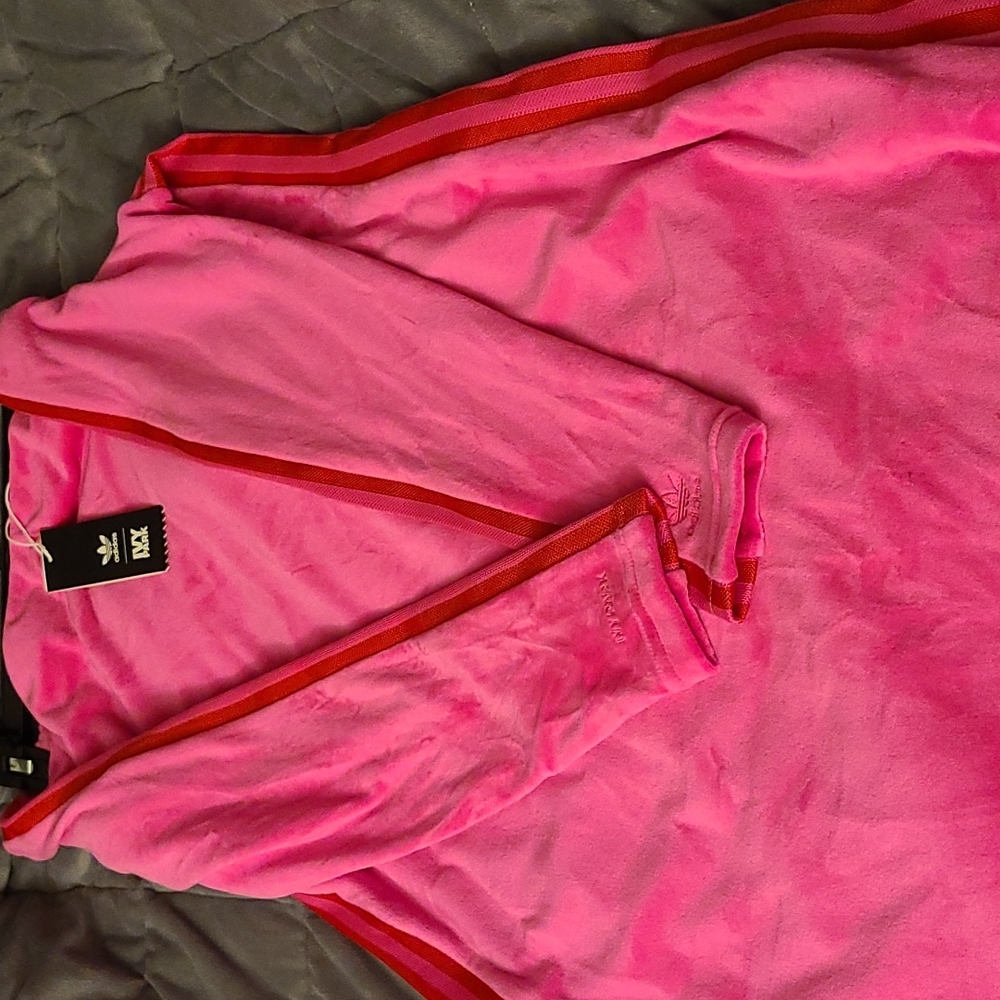 IVY Park/Adidas Pink and Red Velvet Dress